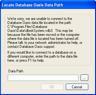 Locate Database File
