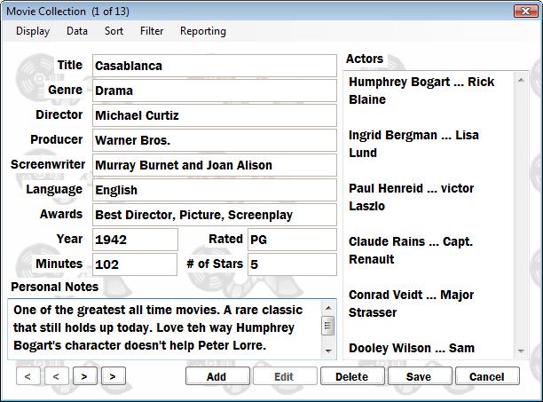 Movie Collection Database